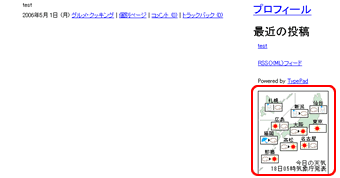 ブログを確認して完了